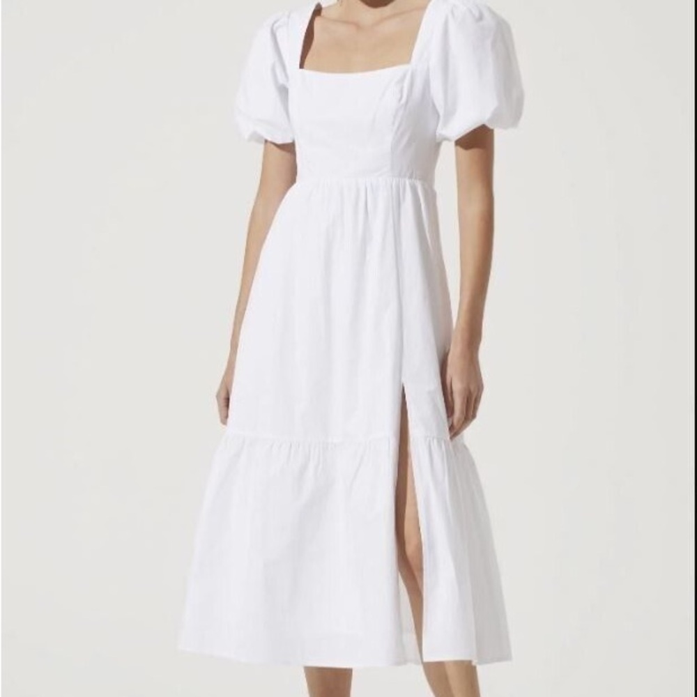 Poplin tiered maxi